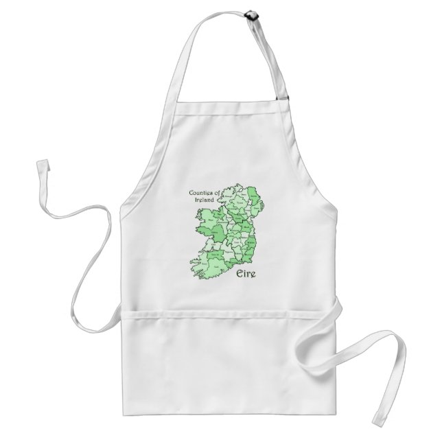 Counties of Ireland Map Standard Apron (Front)
