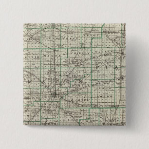 Counties of Platt, De Witt, Macon, Shelby 15 Cm Square Badge