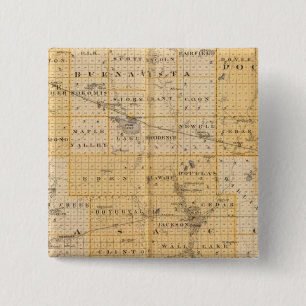 Counties of Pocahontas, Cherokee 15 Cm Square Badge