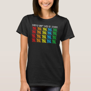 counting 100 lines tally marks happy 100th day of  T-Shirt