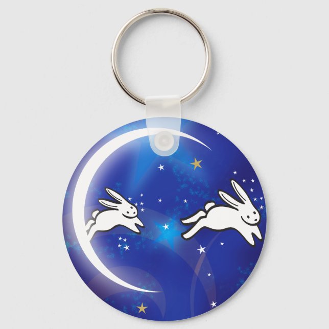 Counting Bunnies Key Ring (Front)
