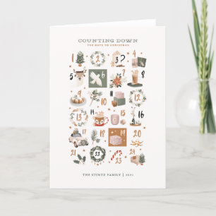 Counting Down the Days To Christmas Advent Card