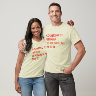Counting in Binary T-Shirt