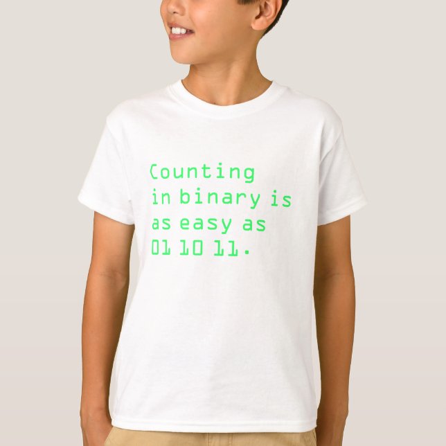 Counting in Binary T-Shirt (Front)