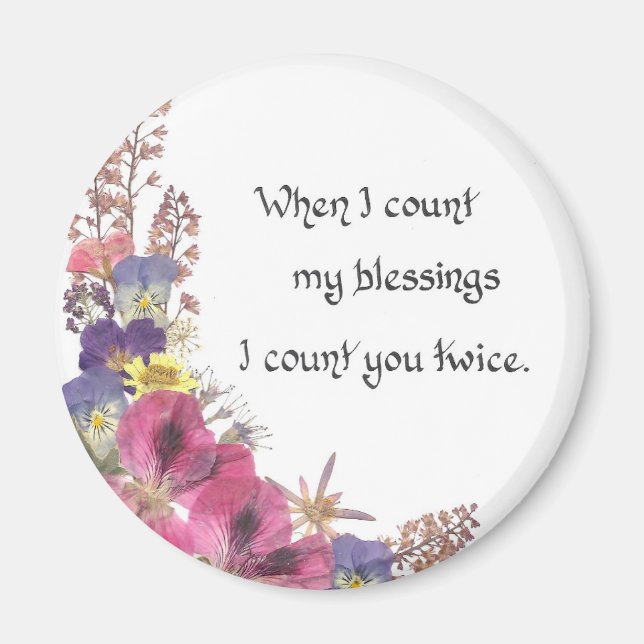 Counting my Blessings Magnet (Front)