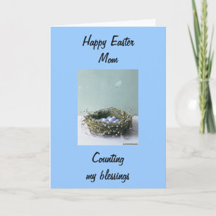 COUNTING MY BLESSINGS MOM-EASTER HOLIDAY CARD