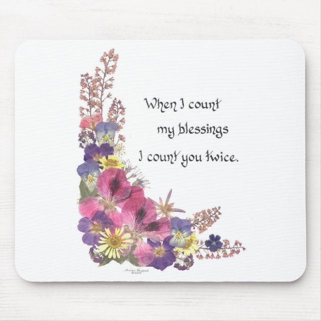Counting my Blessings Mouse Pad (Front)