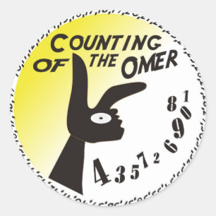 Counting of the Omer Classic Round Sticker
