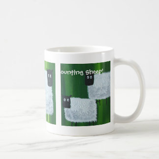 Counting sheep coffee mug
