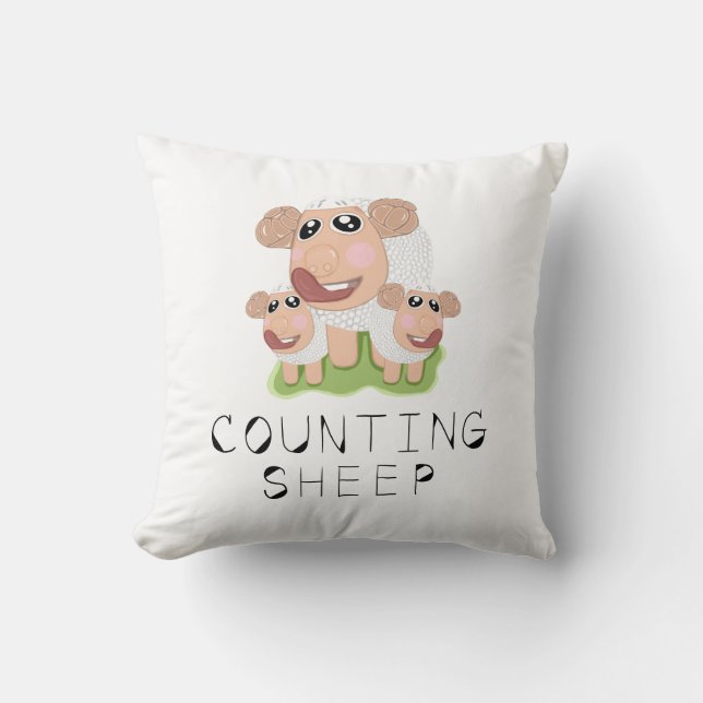 Counting sheep. cushion (Front)