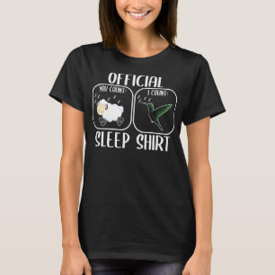 Counting sheep hummingbird sleeping shirt