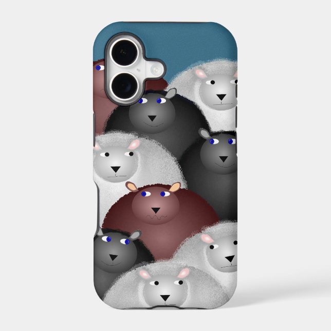 Counting Sheep iPhone Case (Back)