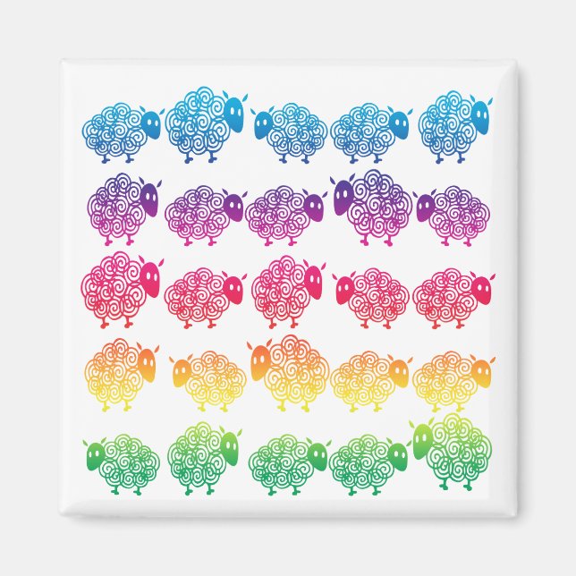 Counting Sheep Magnet (Front)