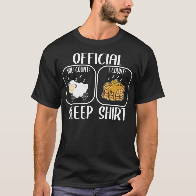 Counting Sheep Pancakes Sleep Shirt (Front)