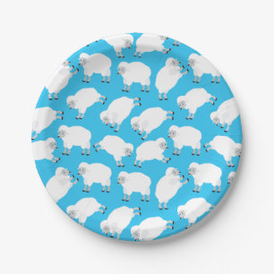 Counting Sheep Paper Plate