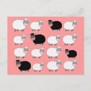 Counting Sheep Postcard