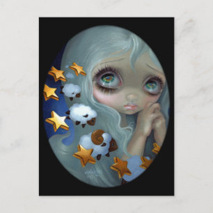 "Counting Sheep" Postcard