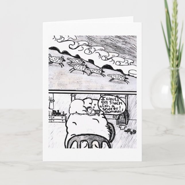 Counting Sheep To Sleep Card (Front)