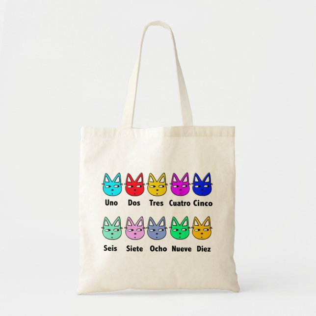 Counting Spanish Cats Tote Bag (Front)