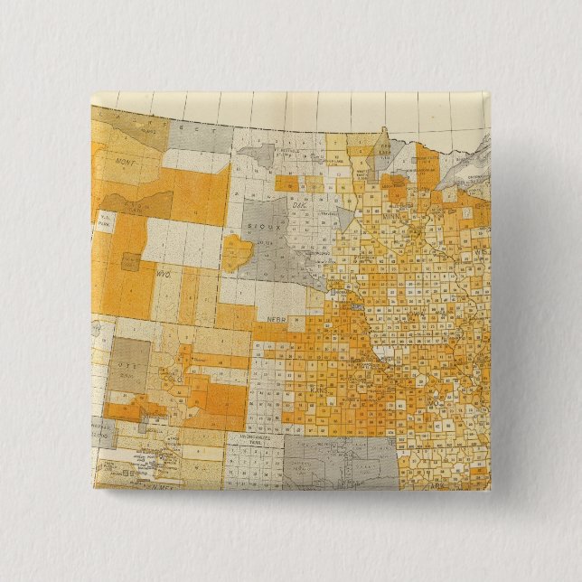 countries debt per capita 15 cm square badge (Front)