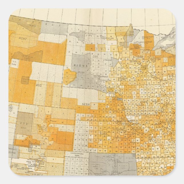 countries debt per capita square sticker (Front)
