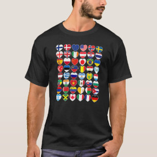 Countries Flags International Worldwide Geography T-Shirt