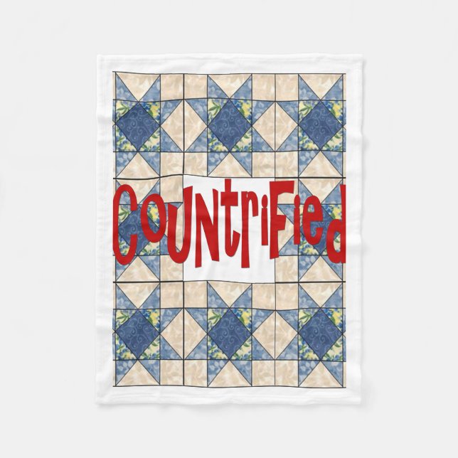 Countrified  fleece blanket (Front)