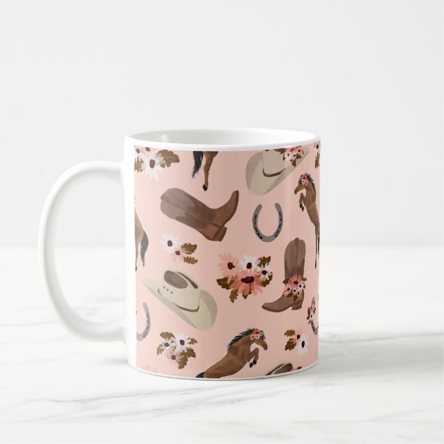 Country and Floral Coffee Mug (Left)