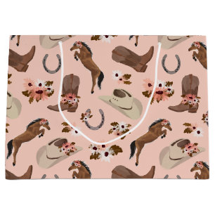 Country and Floral Large Gift Bag