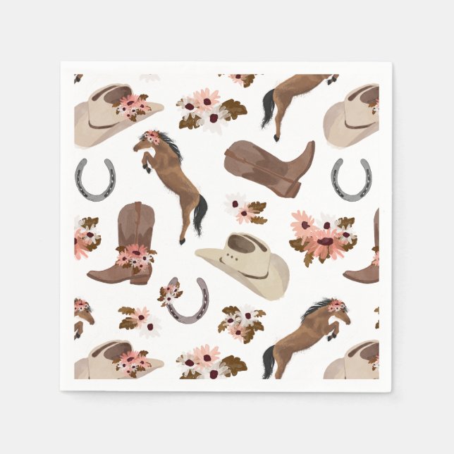 Country and Floral Napkins (Front)