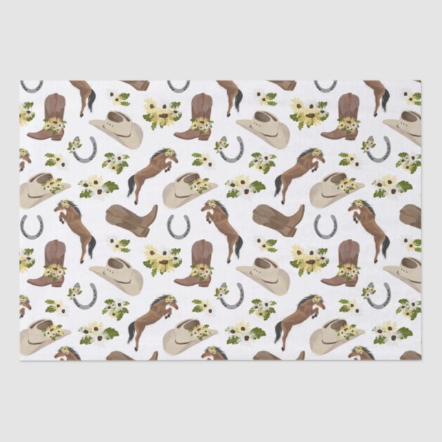 Country and Floral Tissue Paper (Front)