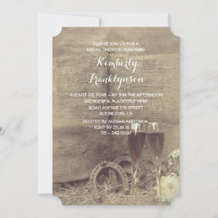 Country and Rustic Bridal Shower Invitation
