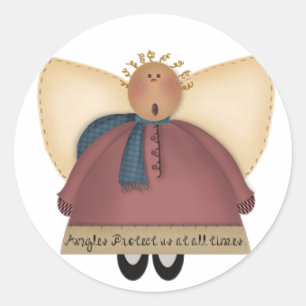 Country Angel Stickers