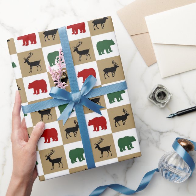 Country Animals pattern party wrapping paper (Gifting)