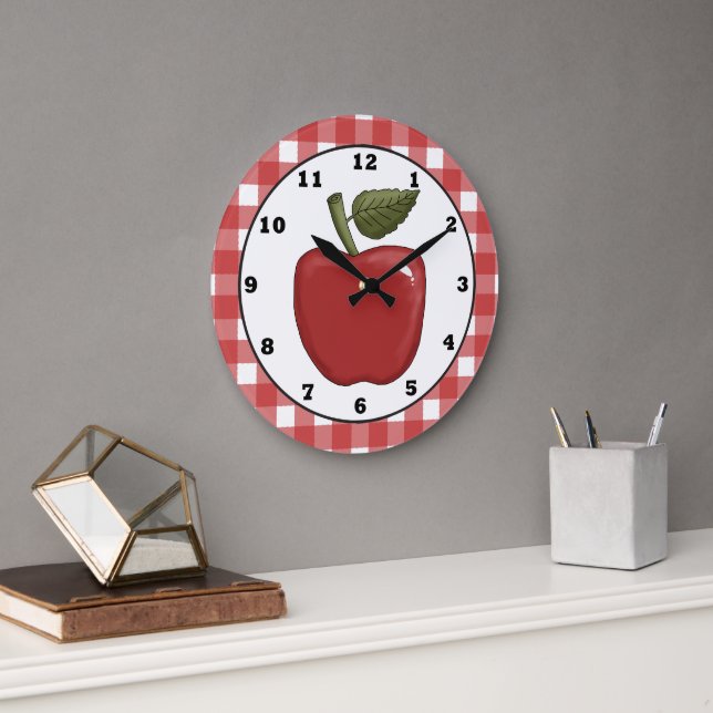 Country Apple cartoon kitchen wall clock (Office)