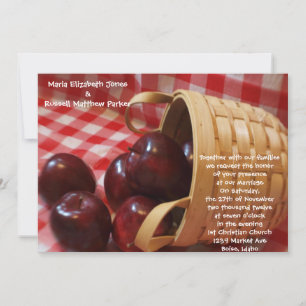 Country Apple Wedding Invitation