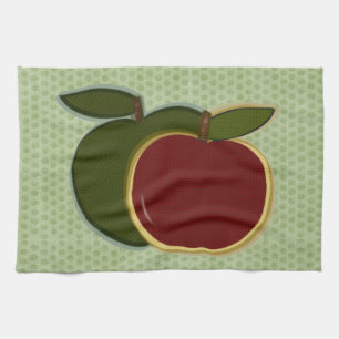 Country Apples Sage Apple Digital Art Tea Towel