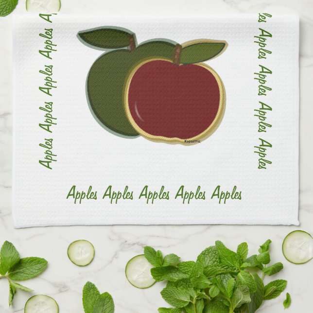 Country Apples Tea Towel (Folded)