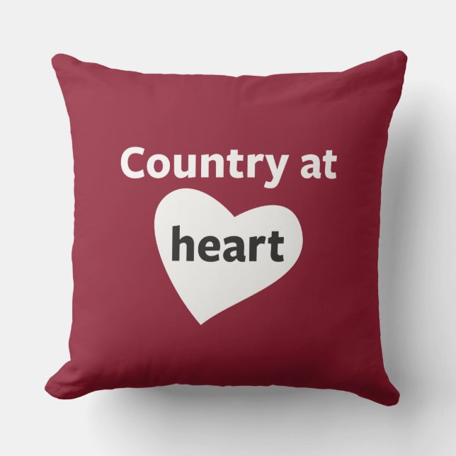 Country at Heart Cushion (Front)