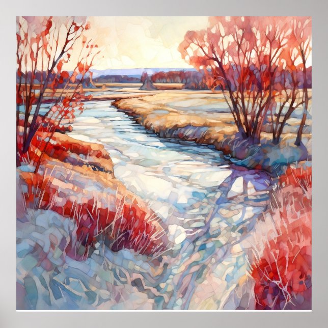 Country Autumn Landscape Print (Front)