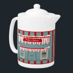 Country Bakery Teapot<br><div class="desc">This Country Bakery Teapot features my mouse drawn art. This Teapot makes a wonderful gift idea this Holiday Season!</div>