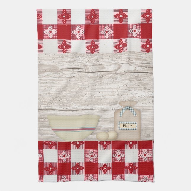 Country Baking Kitchen Towel (Vertical)
