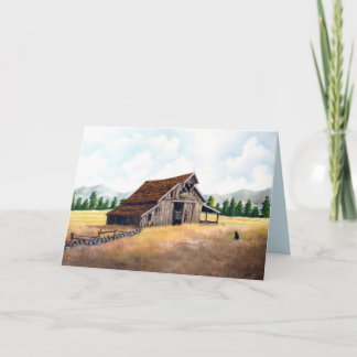 Country Barn Card