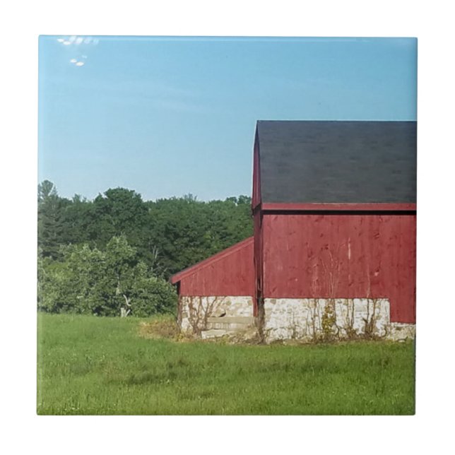 Country Barn Ceramic Tile (Front)