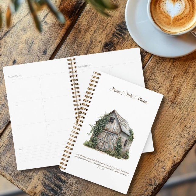 Country Barn Small Personalised Planner (Creator Uploaded)