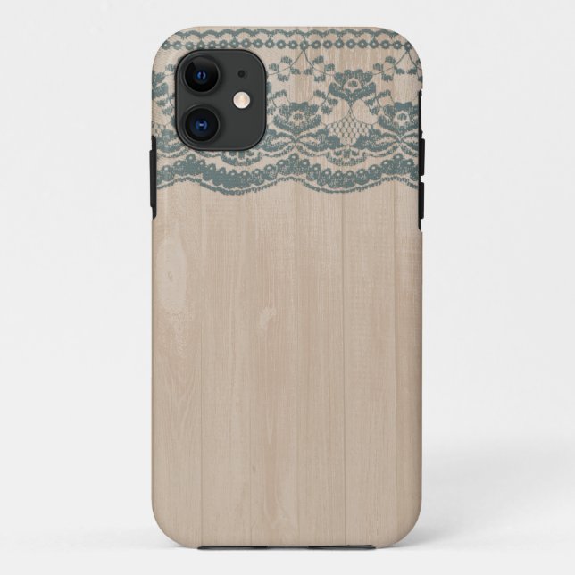 Country Barn Wood & Lace Case-Mate iPhone Case (Back)