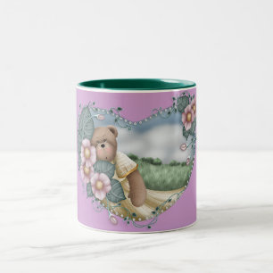 Country Bear in a Heart Mug