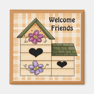 Country Birdhouse Fridge Magnet 4