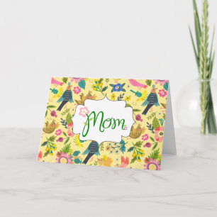 Country Birds and Blooms Mother's Day Card