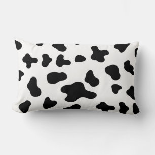 Country Black and White Cow Pattern  Lumbar Cushion